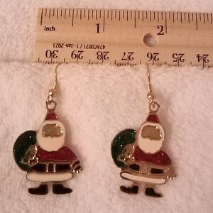Santa earrings